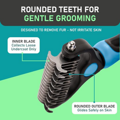 Dual-Sided Pet Grooming Comb for Dogs & Cats