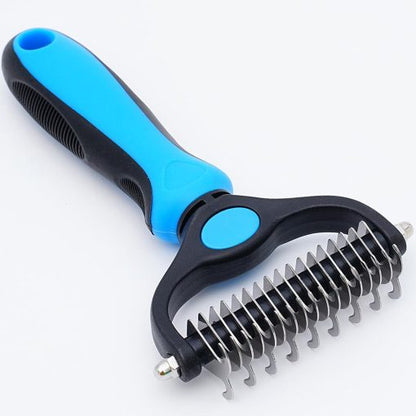 Dual-Sided Pet Grooming Comb for Dogs & Cats