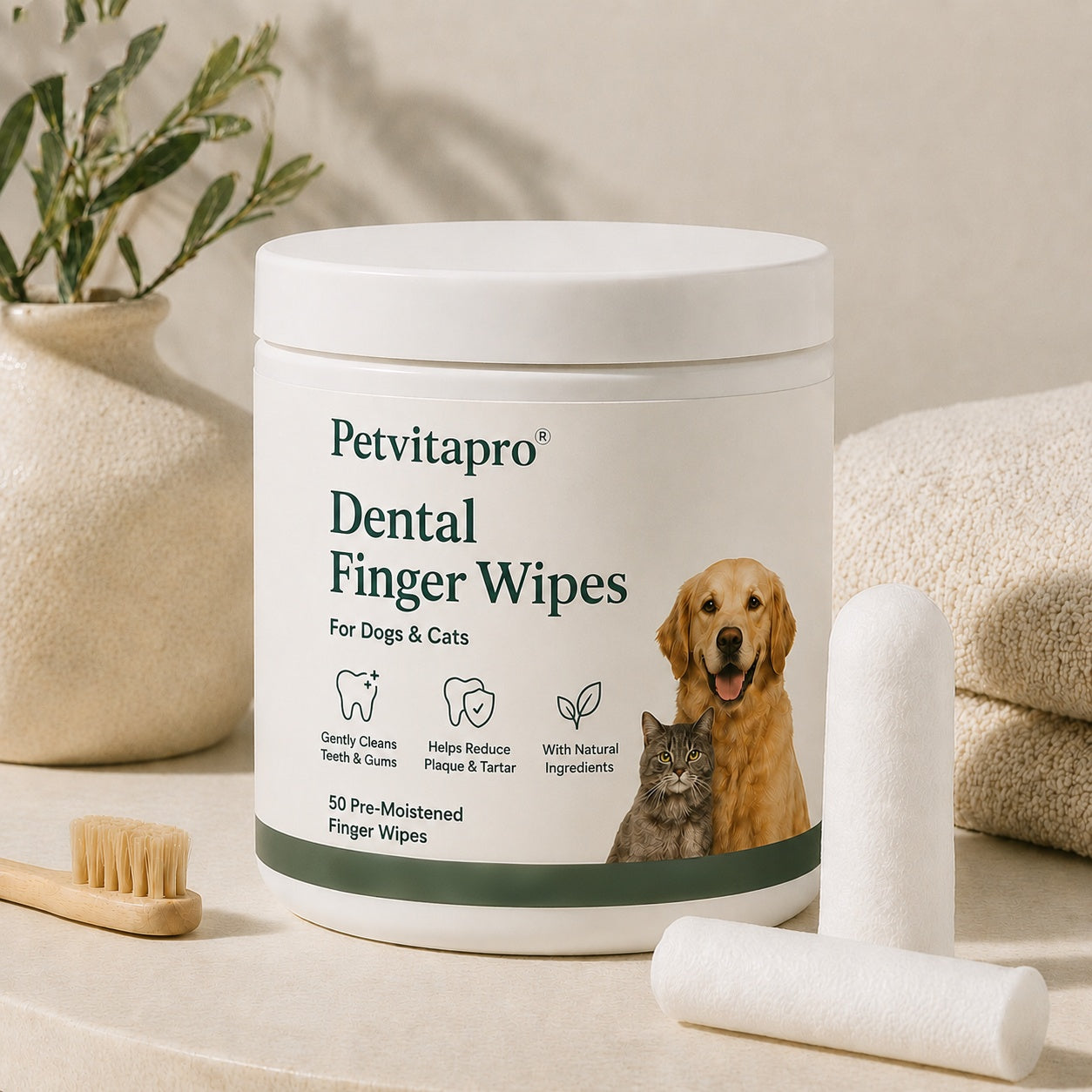 Daily Pet Dental Wipes