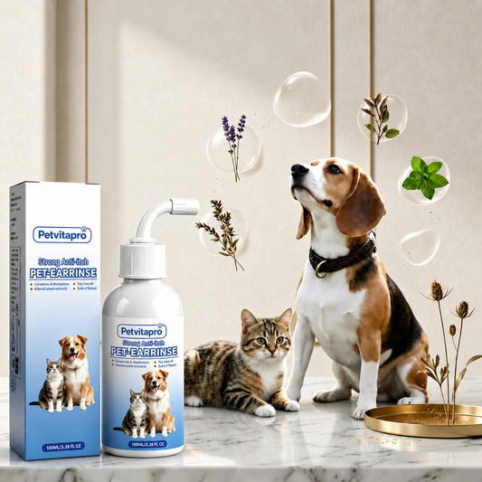 Gentle Pet Ear Wash | Odor-Free Cleaning for Dogs & Cats
